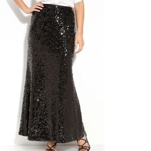 Calvin Klein floor length sequin skirt